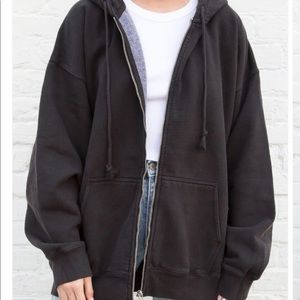 Black oversized Brandy Melville christy hoodie